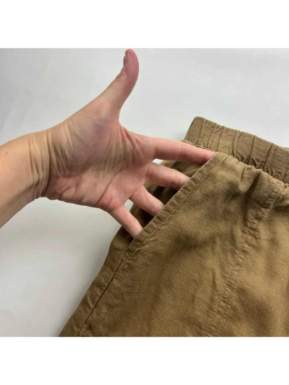 Splendid Pecan Brown Linen Blend Wide Leg Lounge Pant XS